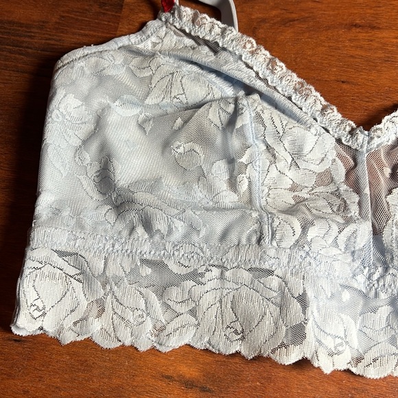 Victoria’s Secret baby blue Heart Bloom Lace Curvy Bralette size Curvy XL bra - Picture 6 of 10